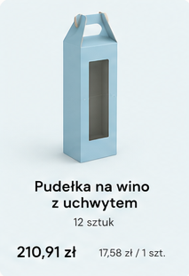 Pudełka na wino z uchwytem
