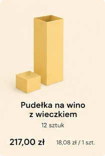 Pudełka na wino z wieczkiem