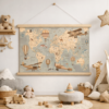 Fototapeta Mapa Świata dla Dzieci