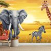 Fototapeta Safari – Złoty Zachód Słońca