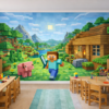 Fototapeta Minecraft - Pixelowa Przygoda dla Dzieci