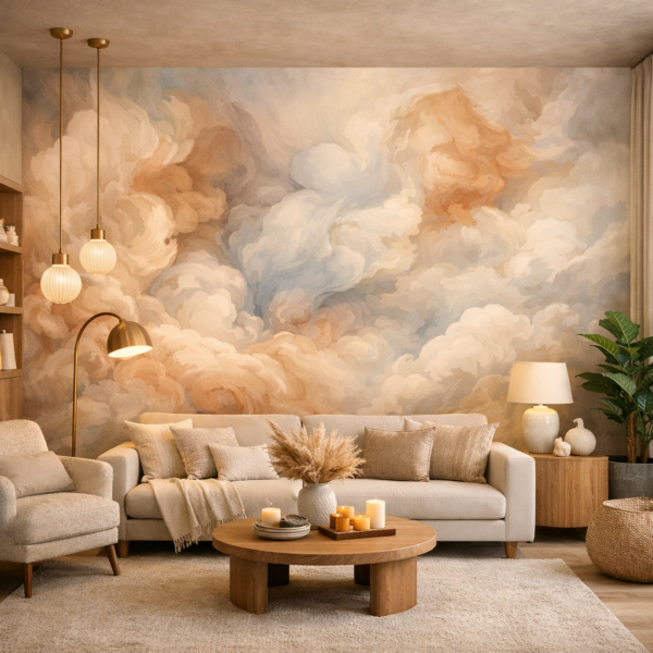 Fototapeta Soft Cloudscape - Malarskie Obloki