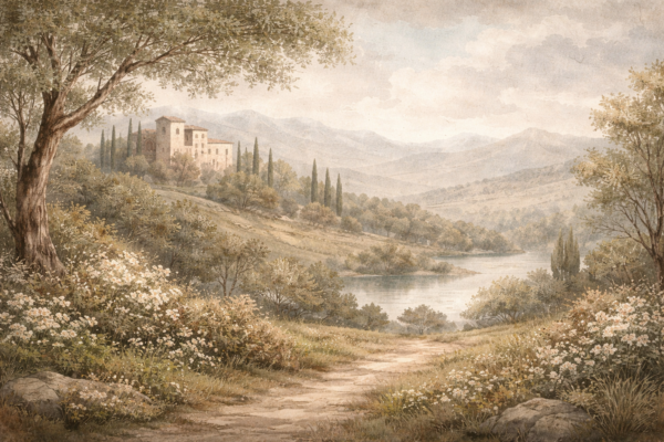 Fototapeta Toscany Slow Living - Wloski Pejzaz