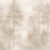 Fototapeta Whispering Forest - Las we Mgle