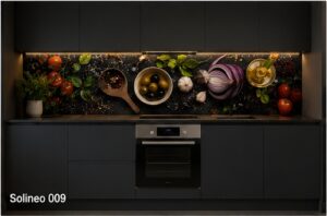 Panel szklany do kuchni Kawa Premium – Ciemna Elegancja