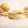 Fototapeta SOLINEO Linea Sole - złota fala, wzór premium