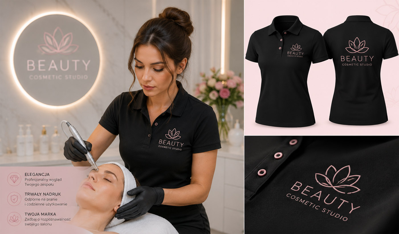 Koszulki polo z logo firmy – elegancja, wygoda i skuteczna reklama Twojej marki 1 realizacja salon