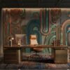 Fototapeta tłoczona 3D – Miedziane łuki Art Deco