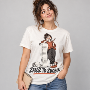 Koszulka Zaroz to zrobią Koszulka śląska z nadrukiem Zaroz to zrobią