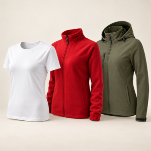 Zestaw Damski Zestaw firmowy damski 3w1 – koszulka, polar i softshell