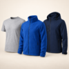Zestaw firmowy męski 3w1 – koszulka, polar i softshell