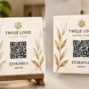 firmowe-qr-01-luxury-ivory Firmowe QR Luxury Ivory, tabliczka porcelanowa na stojaku i jako zawieszka