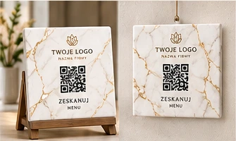 Wzór Firmowe QR White Marble