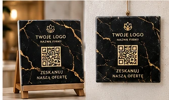 Wzór Firmowe QR Black Marble