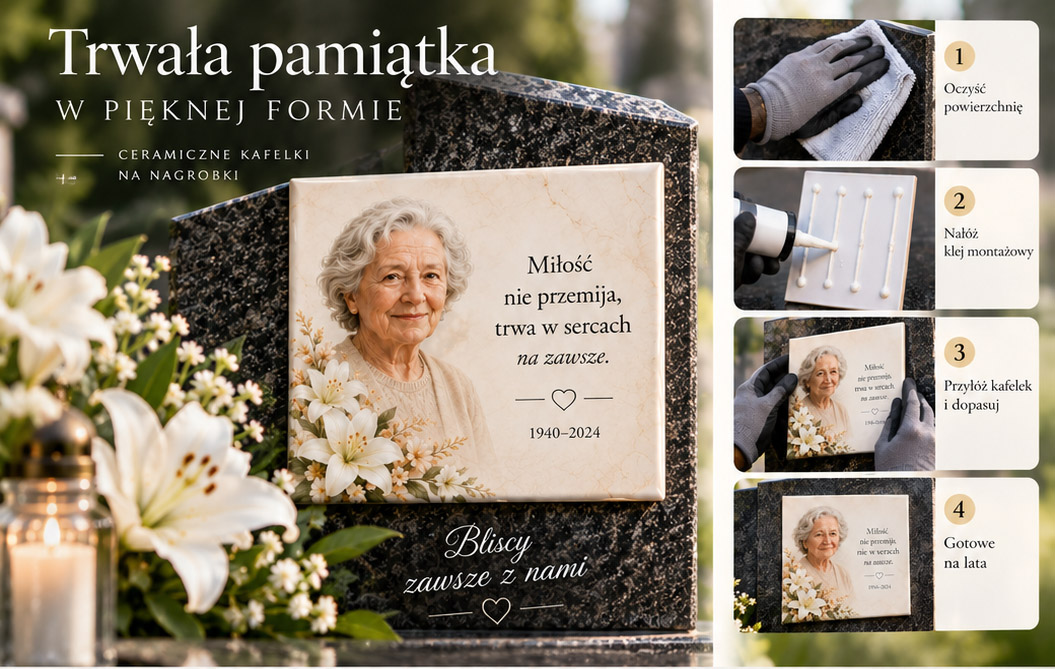 Portret Ostatniego Pożegnania i portret nagrobkowy na porcelanie – dwa wyjątkowe sposoby zachowania pamięci 1 pamiatki nagrobkowe