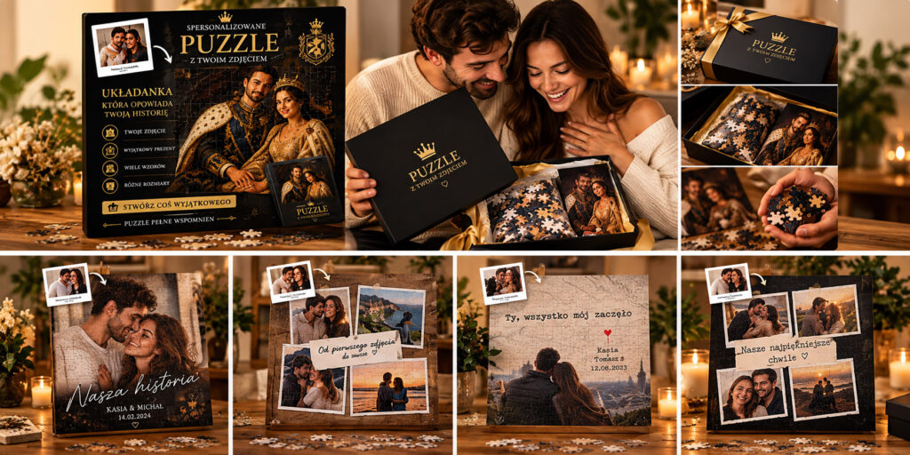 Prezenty personalizowane ze zdjęcia – wyjątkowy pomysł na prezent 5 personalizowane puzzle