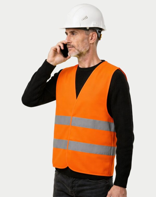 Kamizelka odblaskowa NEOPLUS HV JSV2501 pomarańczowa – przód